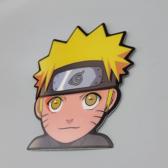 Naruto & Kakashi Holographic Lenticular Anime Decal, Waterproof Peeker Stickers - Picture 8 of 11